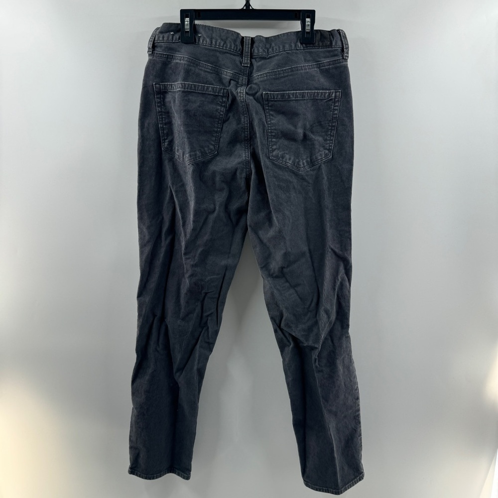 American Eagle Mom Jeans Corduroy Charcoal Grey Size 8 Regular - Picture 5 of 8